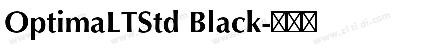 OptimaLTStd Black字体转换